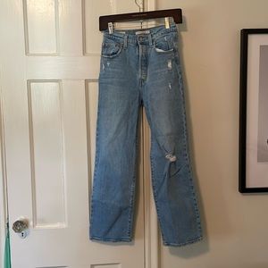 Levi’s Ribcage straight ankle womens jeans size 25 distressed